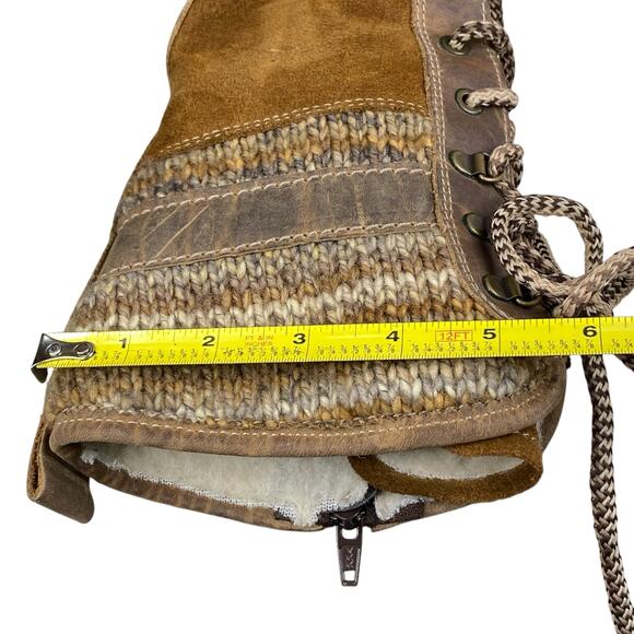 Boss & Co Women’s Caird Brown Leather Sherpa Lined Winter Boot Size 37 US 6/6.5 - Picture 14 of 14